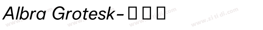 Albra Grotesk字体转换